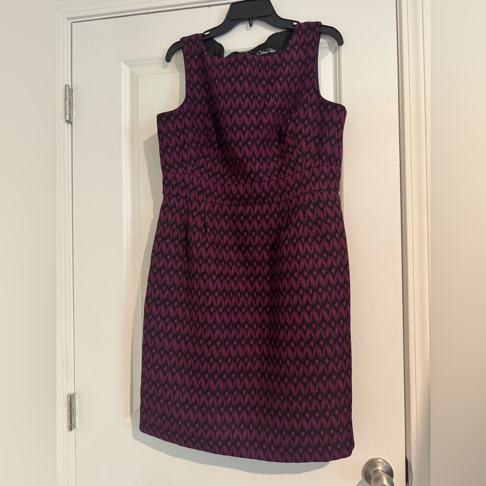Chelsea Rose Purple and Black Mini Dress